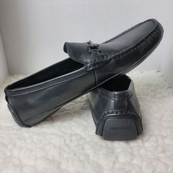 Cole Haan Wyatt Bit Driver Men's Casual Shoes Size 11 Black Leather C35783 - Picture 5 of 10